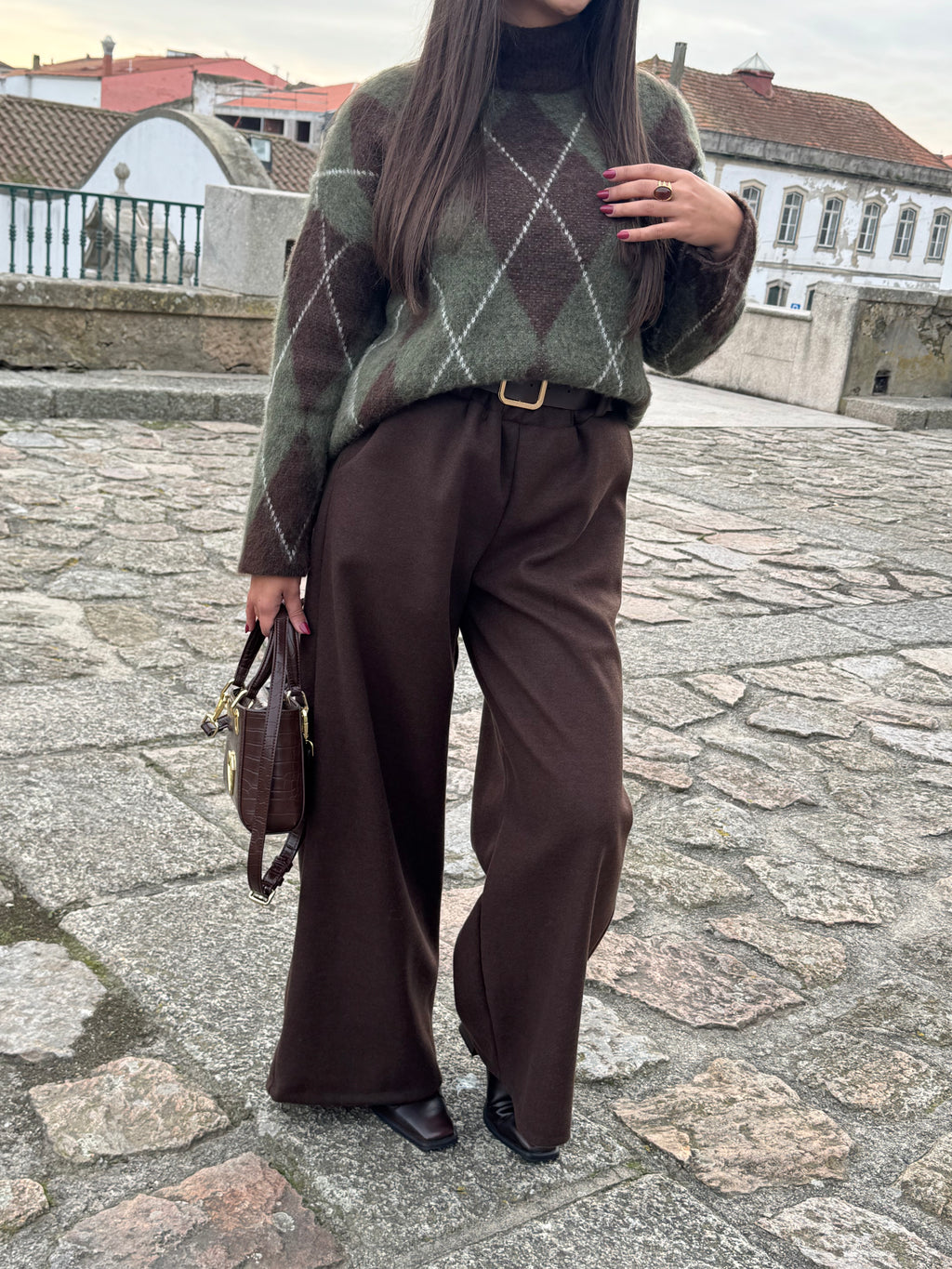 CALÇAS FAZENDA LISA COM CINTO