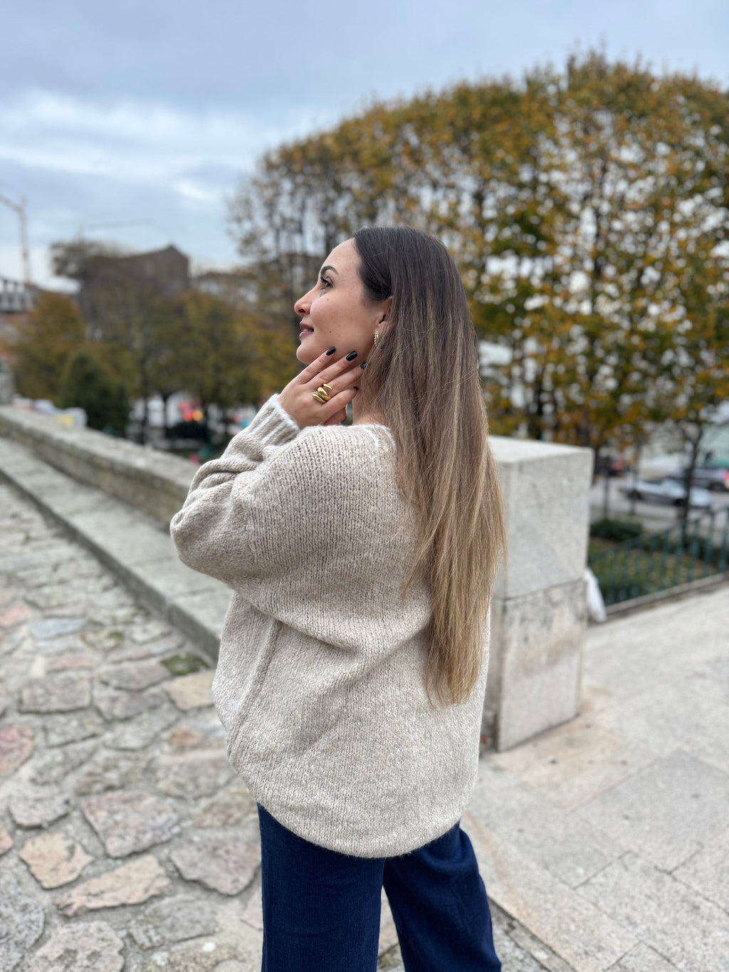 CAMISOLA DE MALHA LARGA