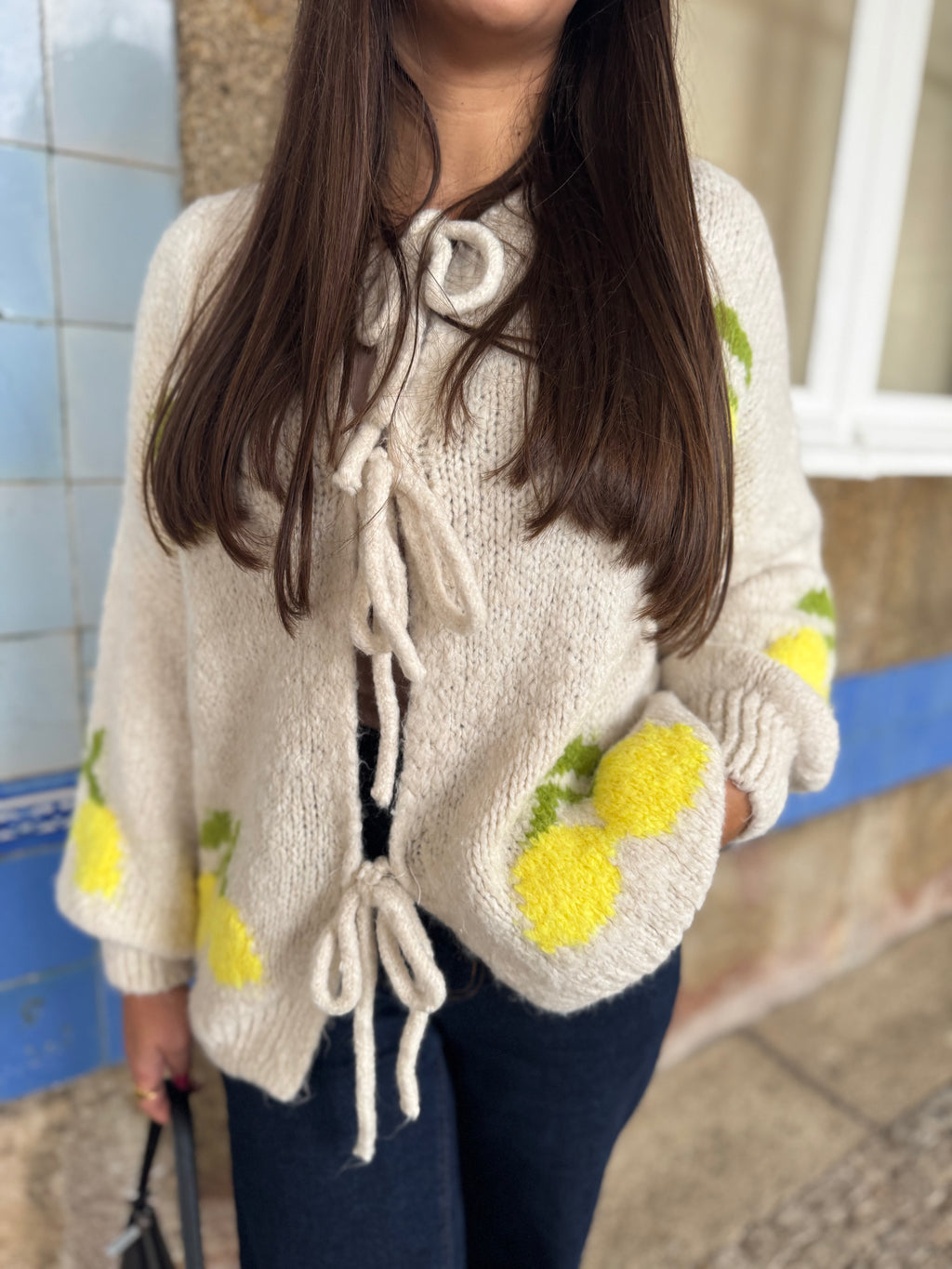 CASACO DE MALHA LIMÕES