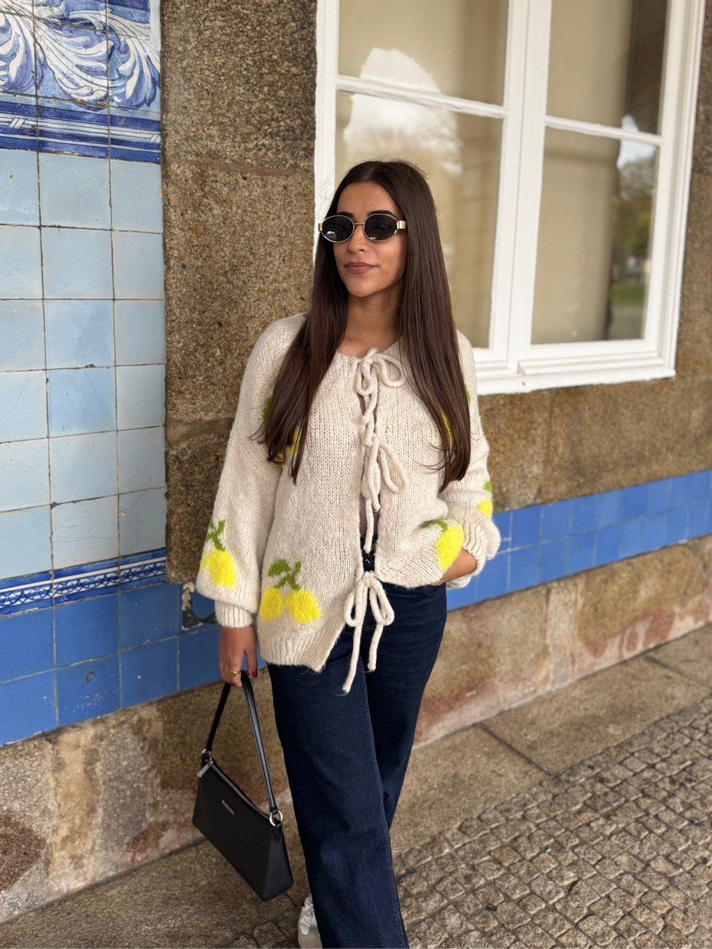 CASACO DE MALHA LIMÕES