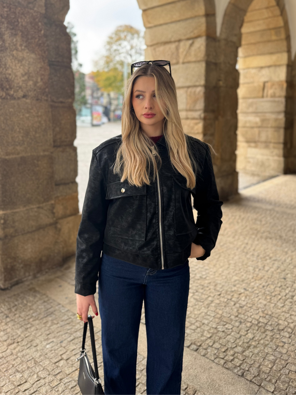 CASACO BOMBER POLIPELE