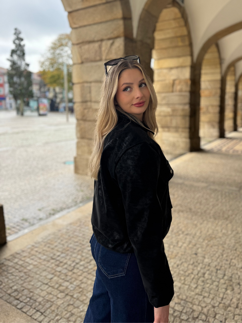 CASACO BOMBER POLIPELE