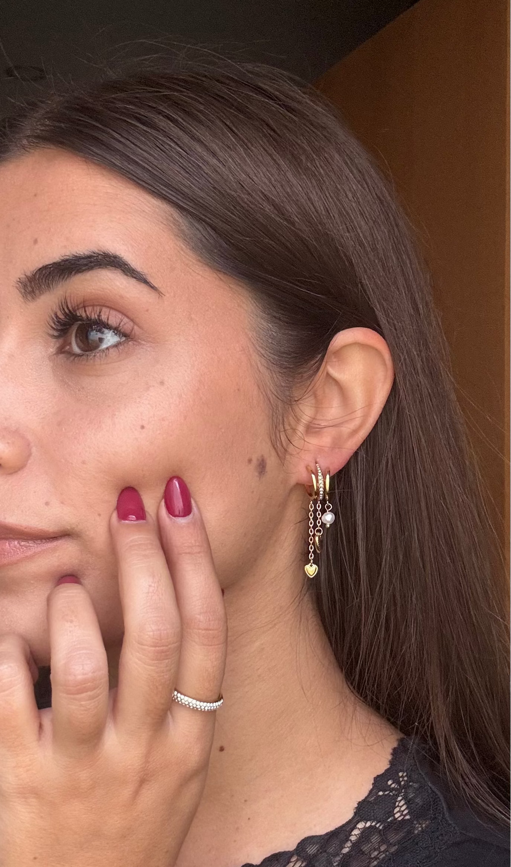 BRINCOS HEART CHARMS