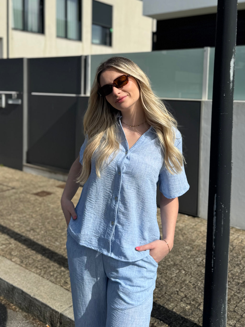 CONJUNTO FLUIDO CAMISA+CALÇAS